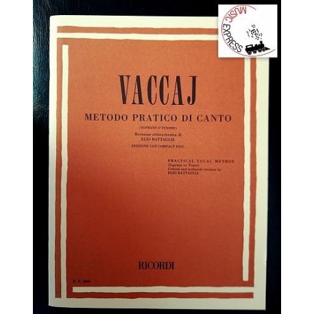 Vaccaj - Metodo Pratico di Canto Soprano o Tenore
