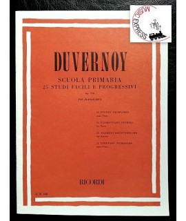 Duvernoy - Scuola Primaria 25 Studi Facili e Progressivi Op. 176 per Pianoforte