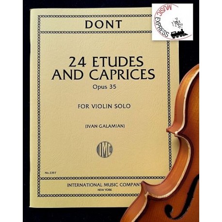 Dont - 24 Etudes and Caprices Opus 35 for Violin Solo