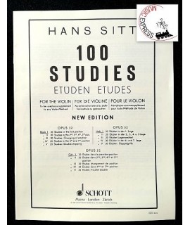 Sitt - 100 Studies for the Violin Book I