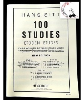 Sitt - 100 Studies for the Violin Book III