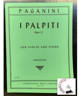 Paganini - I Palpiti Opus 13 for Violin and Piano