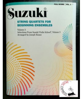 Suzuki String Quartets for Beginning Ensembles Volume 3