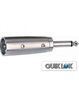 Quik Lok G/123-K Adattatore XLR M/Jack Mono