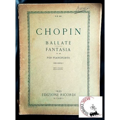 Chopin - Ballate / Fantasia Op. 49 per Pianoforte
