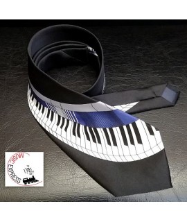 Musik-Boutique FK3132 - Cravatta Musicale con Tastiera Pianoforte