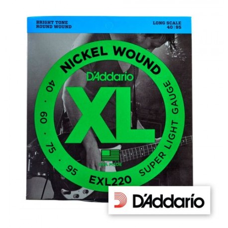 D'Addario EXL220 Nickel Wound 40/95