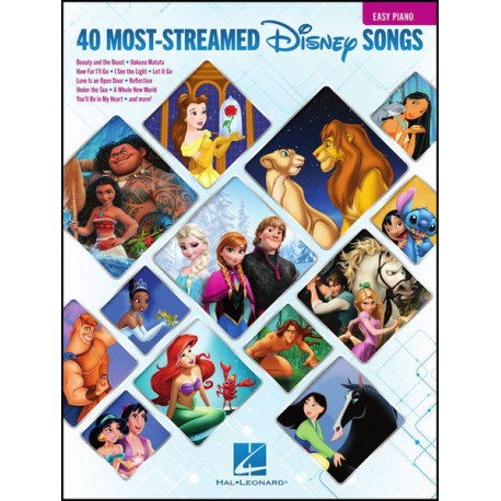 The 40 Most-Streamed Disney Songs- Easy Piano