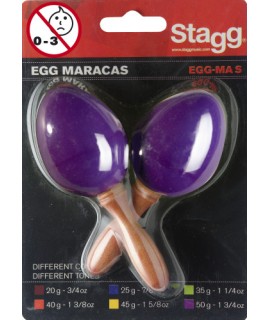 Stagg Coppia di Maracas Egg- Viola