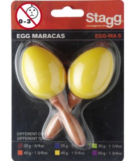 Stagg Coppia di Maracas Egg- Yellow
